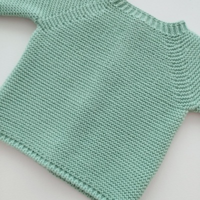 Casaco de malha para bebé Verde