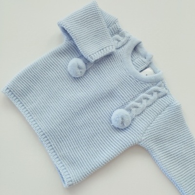 Conjunto em malha para bebé Azul Bebé Conjunto em malha para bebé Azul Bebé