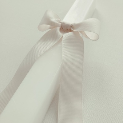 Vela Batismo Quadrada Pérola