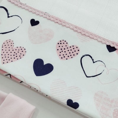 Conjunto Primeira Roupinha Personalizado Rosa Bebé