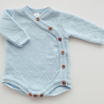 Conjunto de 3 Peças para Bebé – Fofo Azul bebé, Body e Collant Conjunto de 3 Peças para Bebé – Fofo Azul bebé, Body e Collant