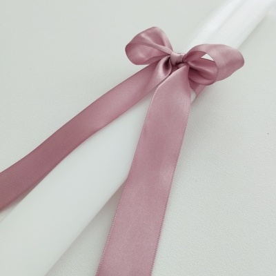 Vela Batismo Oval Rosa Velho