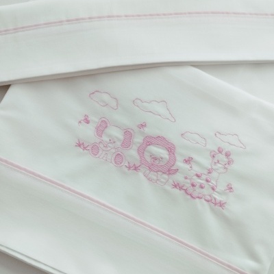 Jogo de Cama Bebé Rosa Bebé Jogo de Cama Bebé Rosa Bebé