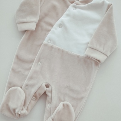 Conjunto Primeira Roupinha Personalizado Areia