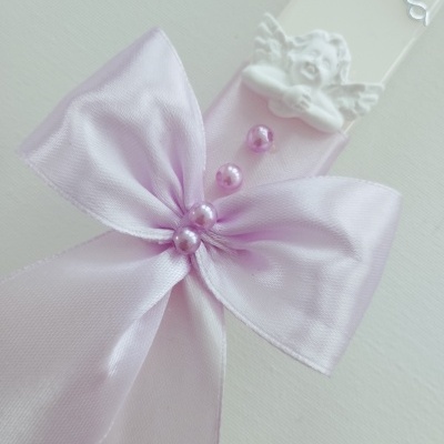 Vela Batismo Quadrada Lilás Vela Batismo Quadrada Lilás