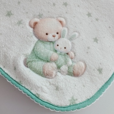 Manta polar para bebé Verde