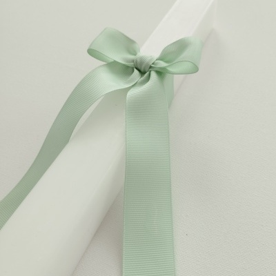 Vela Batismo Quadrada Verde água