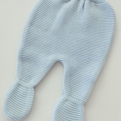 Conjunto em malha para bebé Azul Bebé Conjunto em malha para bebé Azul Bebé