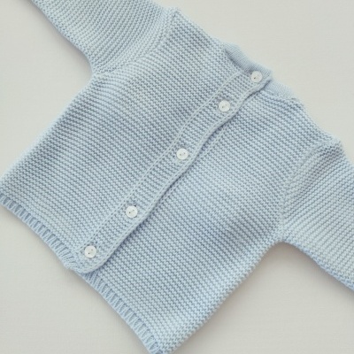 Conjunto em malha para bebé Azul Bebé Conjunto em malha para bebé Azul Bebé