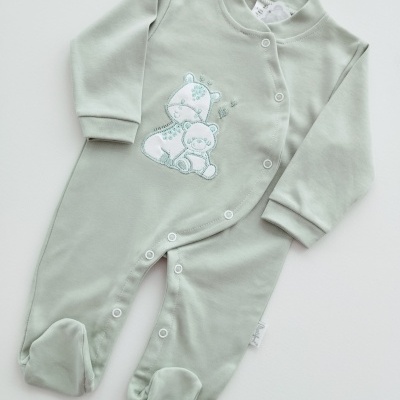 Conjunto para bebé verde seco