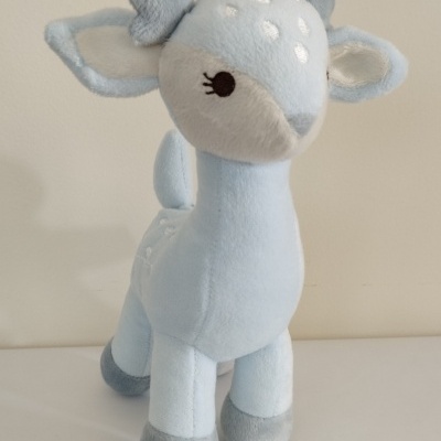 Peluche Veado para Bebé Azul