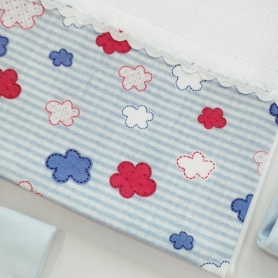 Conjunto Primeira Roupinha Personalizado Azul