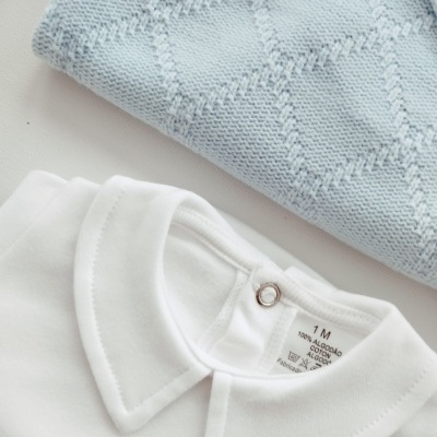 Conjunto de 3 Peças para Bebé – Fofo Azul bebé, Body e Collant Conjunto de 3 Peças para Bebé – Fofo Azul bebé, Body e Collant