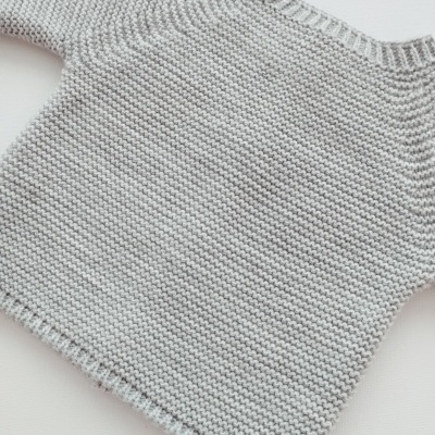 Casaco  de malha para Bebé Cinza