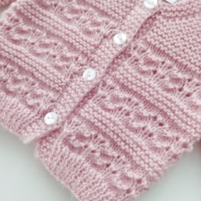 Casaco para Bebé Rosa Velho