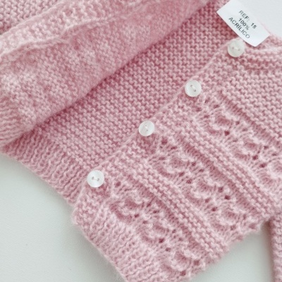 Casaco para Bebé Rosa Velho