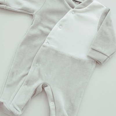 Conjunto Primeira Roupinha Personalizado Cinza