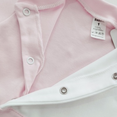 Conjunto Primeira Roupinha Personalizado Rosa Bebé