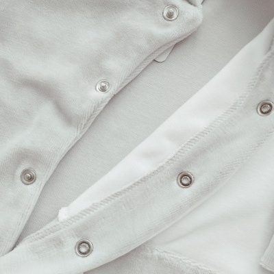 Conjunto Primeira Roupinha Personalizado Cinza