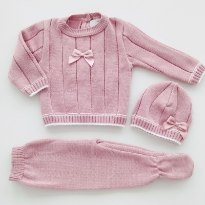 Conjunto em Malha para Bebé  3 Peças