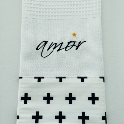 Pano de Cozinha Bordado