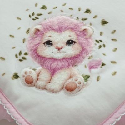 Manta polar para bebé Rosa