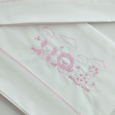 Jogo de Cama Bebé Rosa Bebé Jogo de Cama Bebé Rosa Bebé