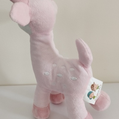 Peluche Veado para Bebé Rosa