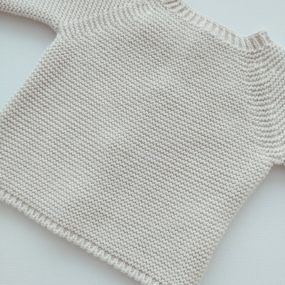 Casaco de malha para Bebé Areia