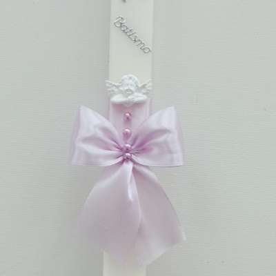 Vela Batismo Quadrada Lilás Vela Batismo Quadrada Lilás