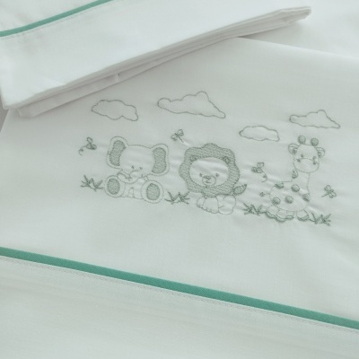 Jogo de Cama Bebé Verde Jogo de Cama Bebé Verde