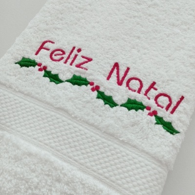 Toalha de Rosto "Feliz Natal"