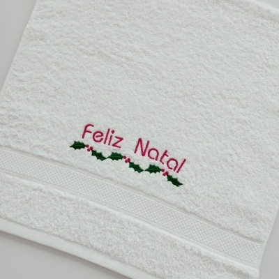 Toalha de Rosto "Feliz Natal" Toalha de Rosto "Feliz Natal"
