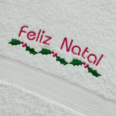Toalha de Rosto "Feliz Natal" Toalha de Rosto "Feliz Natal"