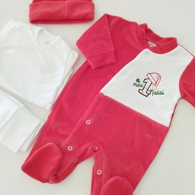 Conjunto para bebé Vermelho (1 mês)