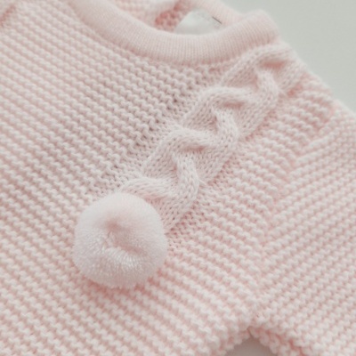 Conjunto em malha para bebé Rosa Bebé Conjunto em malha para bebé Rosa Bebé