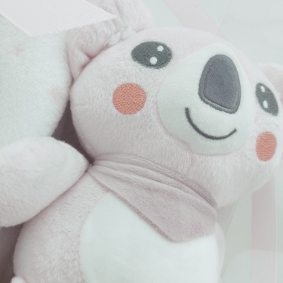 Conjunto de Manta e Peluche para Bebé  Koala Rosa