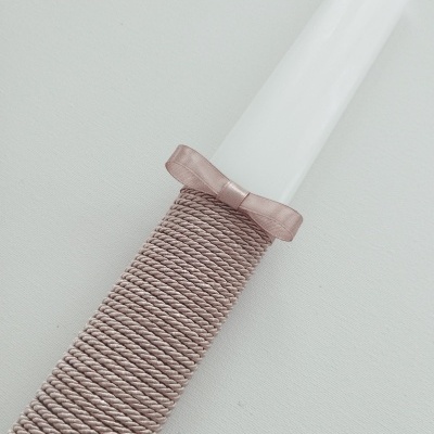 Vela Batismo Oval Areia