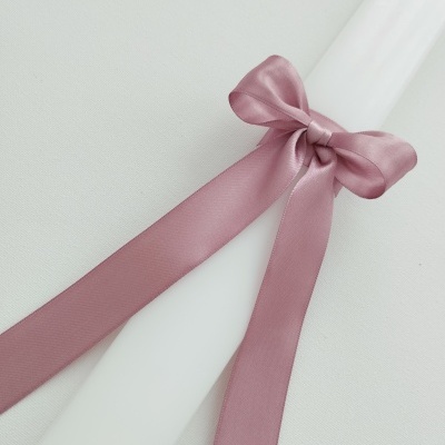 Vela Batismo Oval Rosa Velho