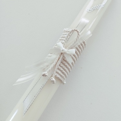 Vela Batismo Redonda Pérola