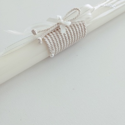 Vela Batismo Redonda Pérola