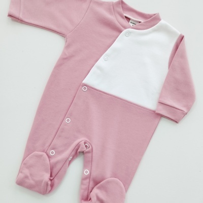 Conjunto Primeira Roupinha Personalizado Rosa Velho