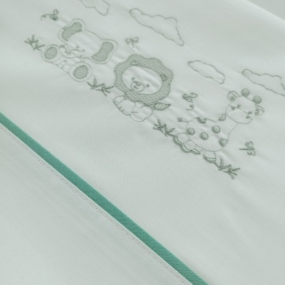 Jogo de Cama Bebé Verde Jogo de Cama Bebé Verde