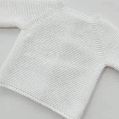 Casaco de malha para Bebé Branco