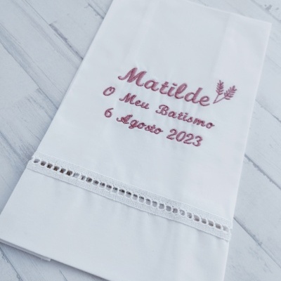 Toalha de Batismo Personalizada