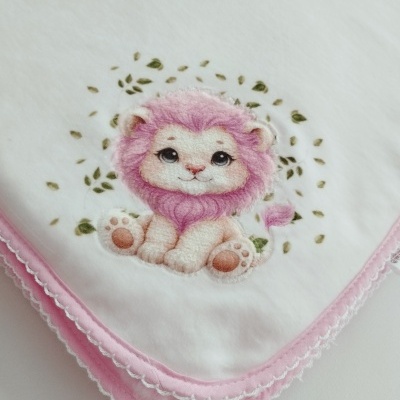 Manta polar para bebé Rosa