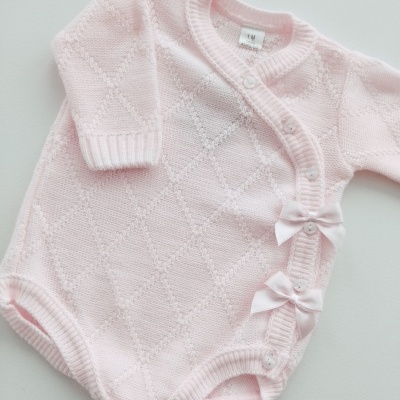 Conjunto de 3 Peças para Bebé – Fofo Rosa bebé, Body e Collant