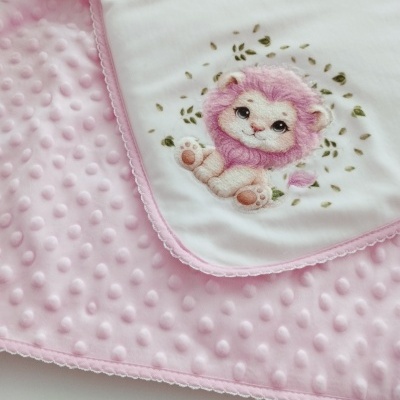 Manta polar para bebé Rosa
