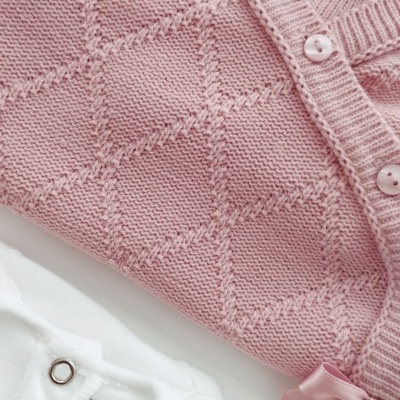 Conjunto de 3 Peças para Bebé – Fofo Rosa Velho, Body e Collant