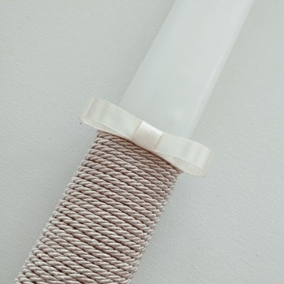 Vela Batismo Oval Pérola